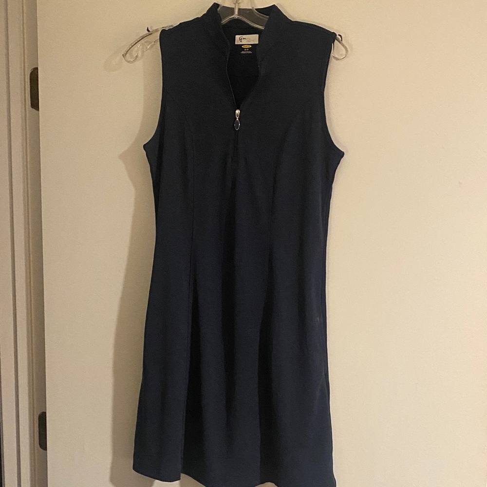 GN Play Golf Dress - Navy subtle Leopard print